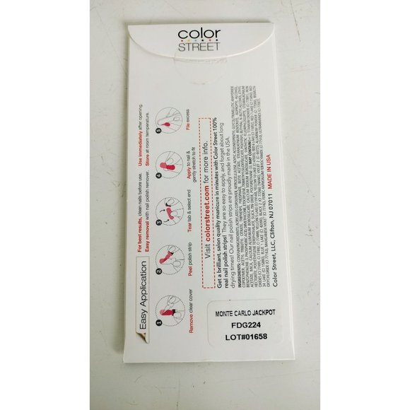 Monte Carlo Jackpot Color Street 100% Real Nail Polish Strips Retired Set - Picture 6 of 6